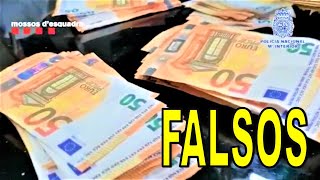 💶Distribuían billetes falsos de 20€ y 50€ por Internet enviados mediante paquetería a toda España [upl. by Ihsorih]