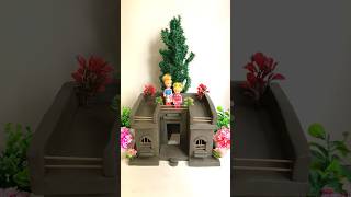 Amazing clay house 🏠🔥 shorts viral craft diy clay [upl. by Eyahsal]