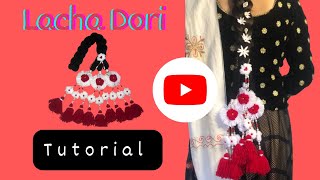 My New Design Lacha Dori Tutorial  Woolen Flower  🌸  2022 nepali lachadori [upl. by Wsan]