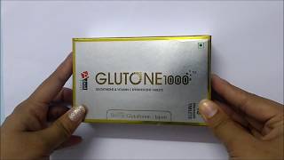 Hindi Review of Glutone 1000 Skin Glow amp Bright Tablets  ClickOnCare [upl. by Enrahs]