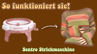 Stricken mit der Sentro Strickmaschine 🧶  LOUISENKIND [upl. by Kamal420]