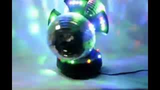 Twin Mirror Rotating Disco Ball for DJ Party LED Light Lamp [upl. by Matilda697]