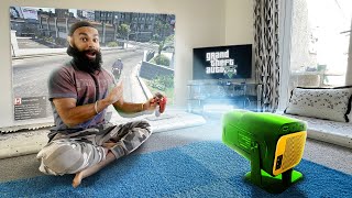 I Bought a CHEAPEST GAMING PROJECTOR to play GTA 5 [upl. by Matrona212]