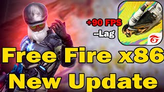 FREE FIRE X86 AMAZON NEW UPDATE  240 FPS 🚀النسخة المخصصة للاجهزة الضعيفة [upl. by Eberta]