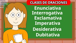 Clases de oraciones para niños Enunciativas interrogativas exclamativas Peques Aprenden Jugando [upl. by Gratianna]