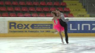 15 G PAPADAKIS  G CIZERON FRA  ISU JGP Austria 2012 Junior Ice Dance Short Dance [upl. by Omrellig]