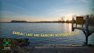 Randall Lake and Narrows in Coldwater MI  Nov 2022 [upl. by Ecirtnom]