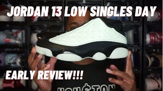 AIR JORDAN 13 LOW SINGLES DAY 2021 EARLY REVIEW [upl. by Elletnuahs]