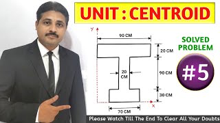 CENTROID SOLVED PROBLEM 5 IN ENGINEERING MECHANICS TIKLESACADEMYOFMATHS [upl. by Gahan]