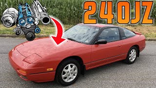 BUILDING A 700HP 2JZ 240SX IN 10 MINUTES [upl. by Tnilc]