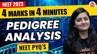 Pedigree Analysis  Class 12 Biology Chapter 5  NEET 2023 PYQs  4 Marks in 4 Mint 🔥 Ambika Maam [upl. by Hawk]