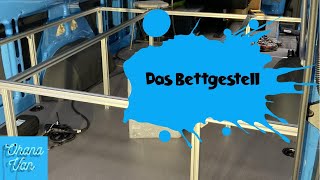 Bettbau mit Aluprofilen Das Bettgestell DIY [upl. by Biagio673]