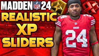 Madden 24 REALISTIC XP amp Progression Sliders  Full Breakdown [upl. by Ari424]