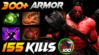 AXE 155 KILLS  300 ARMOR EPIC BATTLE  Dota 2 Pro Gameplay Watch amp Learn [upl. by Anoynek]