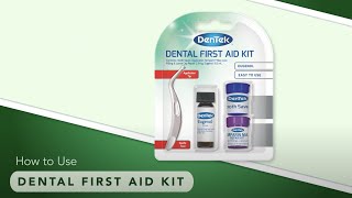 How to use Dentek First Aid Emergency Tooth Repair Kit [upl. by Bremer112]