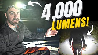 Testing the BRIGHTEST Headlamp in the World 4000 Lumens Ledlenser [upl. by Christianna207]