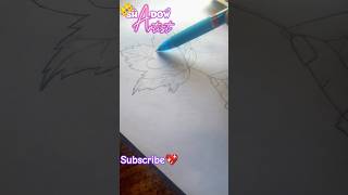 a leaf drawing🥹🥀💖 by shading pencils shorts drawing viral trending [upl. by Soilissav]