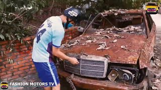 Restauración extrema de un clásico Mercedes Benz abandonado  😱😱😱 [upl. by Nylhtac606]