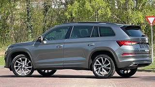 Skoda NEW Kodiaq 2022 Sportline in 4K Grapithe Grey Metal 20 Inch Vega Walk around amp detail inside [upl. by Lairbag506]