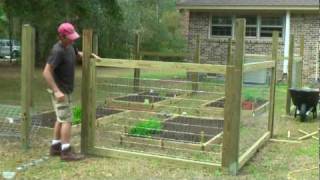 How to build a simple garden fence [upl. by Odille]