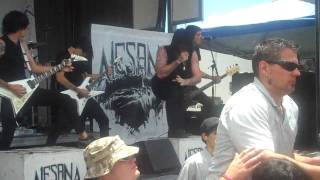 Alesana  Ambrosia Live Vans Warped Tour 2010 Las Cruces NM [upl. by Eynahpets]