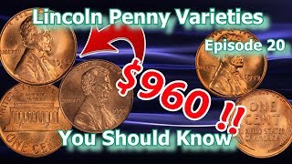 Lincoln Penny Varieties You Should Know Ep20  1995 1959 1942 and What They May be Worth [upl. by Ongineb296]