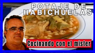 COMO HACER UN POTAJE DE HABICHUELAS BLANCAS CON BACALAO [upl. by Newra713]