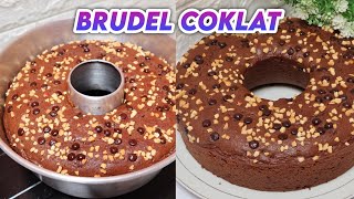 RESEP BRUDEL CAKE COKLAT 2 TELUR HANYA DI ADUK [upl. by Oicaroh]