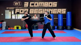 Kick Combos Every Beginner Should Know  Taekwondo Sparring Tips [upl. by Harve]