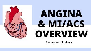 AnginaMI ACS Overview for Nursing Students [upl. by Chader766]