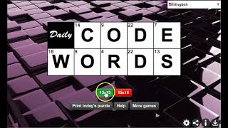 Game Daily CodeWords [upl. by Ardnosak8]