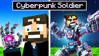 Becoming a Cyberpunk Soldier Minecraft [upl. by Elleira]