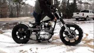 Yamaha XS 650 Bobber Brat Flat tracker [upl. by Meer]