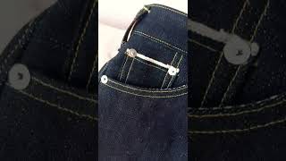 W28L36 16oz metal rivets and F rim buttons selvedge jeans [upl. by Arabrab859]