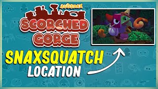 WHERE TO FIND THE SNAXSQUATCH AT SCORCHED GORGE  BUGSNAX  EASTER EGG LOCATION  CANDID CRYPTID [upl. by Pepillo]