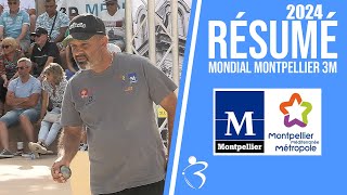 Résumé « Beaux gestes pétanque »  Mondial Montpellier 3M 2024 [upl. by Garrick]