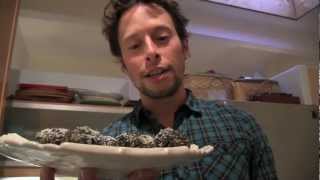 Chocolate Spirulina Bliss Balls Vegan Raw Food Recipe [upl. by Arty]