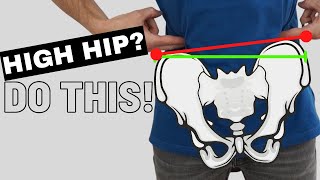 How To Self Correct FIX a High Hip Uneven Pelvis [upl. by Benjamin]