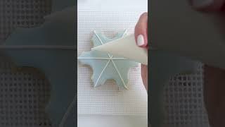 Decorating a Snowflake Cookie with Royal Icing [upl. by Rowell]