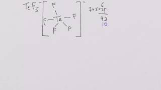 Lewis Structures 1 TeF5 [upl. by Boehmer]