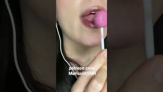 ASMR Sonidos de Boca con Paleta  Extreme Close Up [upl. by Ide]