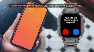 LIGE Smart Watch BW1847 install software and connect bluetooth [upl. by Tenaej582]