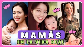 💕25 ACTRICES COREANAS que son MAMÁS en la VIDA REAL🤱🏻¿Con quién se casaron embarazo a los 40 años😲 [upl. by Llesirg]