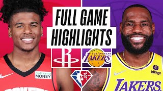 ROCKETS at LAKERS  FULL GAME HIGHLIGHTS  November 2 2021 [upl. by Libove]