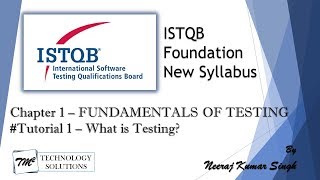 ISTQB Foundation Level  11 What is testing  Testing vs Debugging Test Objective ISTQB Tutorial [upl. by Jump]