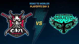 SMITE Pro League Road to Worlds Playoffs Day 3 Oni Warriors Vs Highland Ravens [upl. by Draillih]