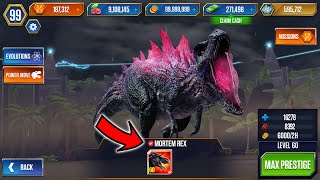 CRAZY MORTEM REX PLAYABLE BOSS in JURASSIC WORLD THE GAME SOON [upl. by Veronica]