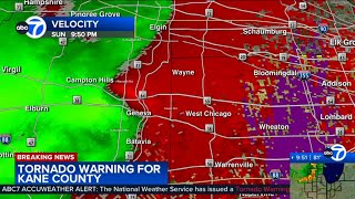 LIVE Severe storms move across Chicago area [upl. by Ellenuahs]