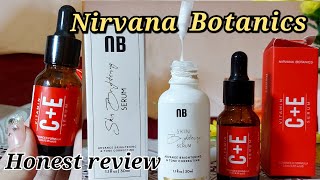 Nirvana botanics vitamin CE serum review skin whitening serum [upl. by Nahoj375]