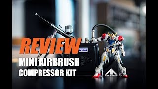 Airbrush REVIEW  รีวิวปั๊มลมแอร์บรัช MINI AIRBRUSH COMPRESSOR KIT ราคาถูก  Full HD Video [upl. by Warms741]